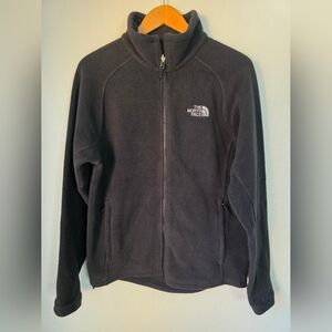 The North Face men's fleece full zip, size small, black